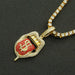 Wholesale Hip Hop Zinc Alloy Rhinestone Cuban Chain Necklace JDC-NE-HShang001 Necklaces 尚恒 Wholesale Jewelry JoyasDeChina Joyas De China