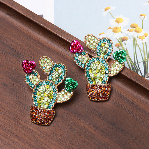 Wholesale holiday wind cactus Earrings JDC-ES-JJ305 Earrings JoyasDeChina Wholesale Jewelry JoyasDeChina Joyas De China