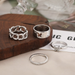 Wholesale Hollow Alloy Rings 4 Piece Set JDC-RS-F563 Rings JoyasDeChina Wholesale Jewelry JoyasDeChina Joyas De China