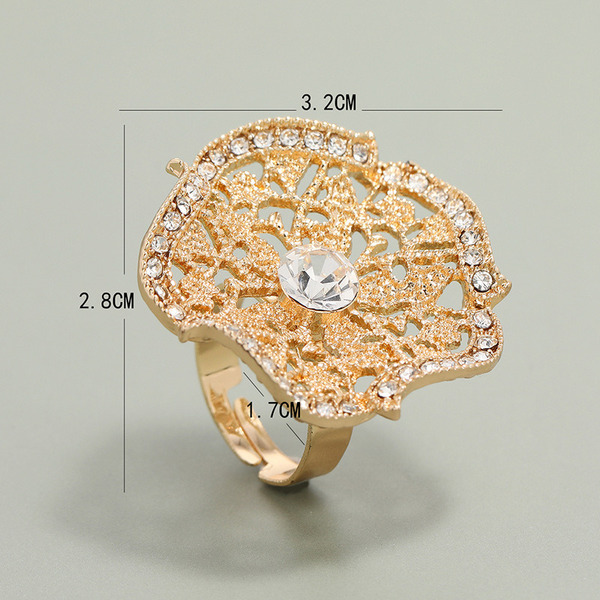 Wholesale hollow creative flower ring JDC-RS-KQ012 Rings JoyasDeChina Wholesale Jewelry JoyasDeChina Joyas De China