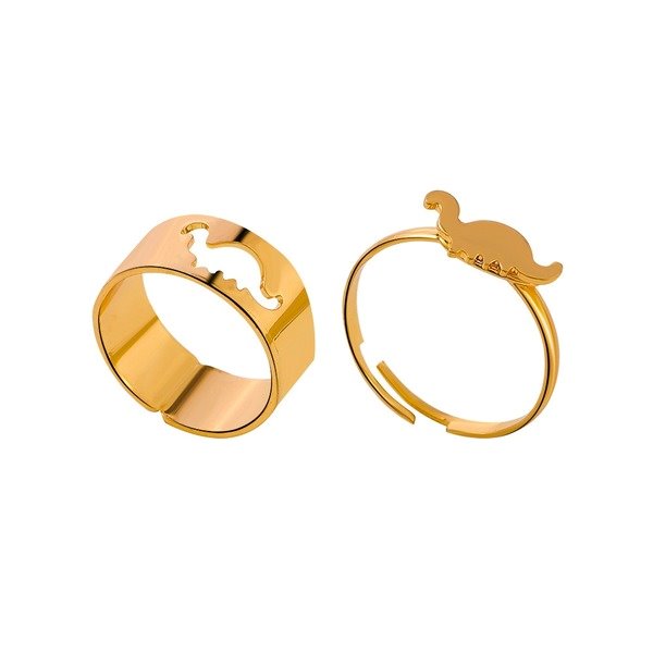 Wholesale Hollow Dinosaur Alloy Rings Set JDC-RS-A075 Rings 妙雅 Wholesale Jewelry JoyasDeChina Joyas De China