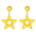 Wholesale hollow five pointed star Earrings JDC-ES-JQ092 Earrings JoyasDeChina yellow Wholesale Jewelry JoyasDeChina Joyas De China