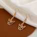 Wholesale Hollow Gesture Copper Earrings JDC-ES-A088 Earrings 妙雅 Wholesale Jewelry JoyasDeChina Joyas De China