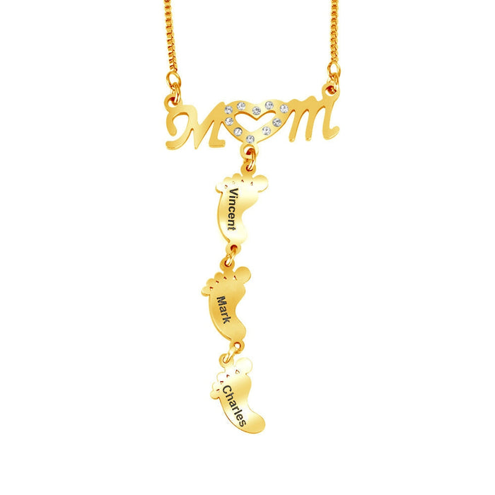 Wholesale hollow out doll stainless steel mother's Day gift Necklaces JDC-NE-Mail003 Necklaces 麦伦 Wholesale Jewelry JoyasDeChina Joyas De China