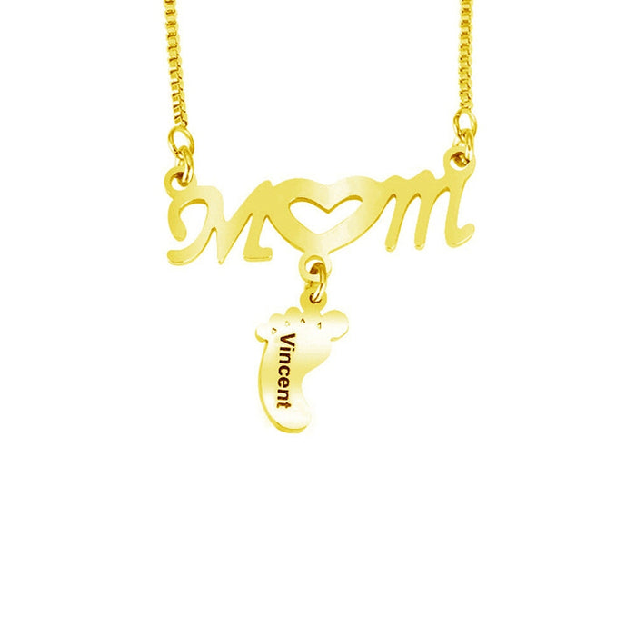 Wholesale hollow out doll stainless steel mother's Day gift Necklaces JDC-NE-Mail003 Necklaces 麦伦 Wholesale Jewelry JoyasDeChina Joyas De China