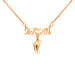 Wholesale hollow out doll stainless steel mother's Day gift Necklaces JDC-NE-Mail003 Necklaces 麦伦 ROSE GOLD Wholesale Jewelry JoyasDeChina Joyas De China