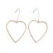 Wholesale hollow out Love Earrings JDC-ES-KQ060 Earrings JoyasDeChina White white k Wholesale Jewelry JoyasDeChina Joyas De China
