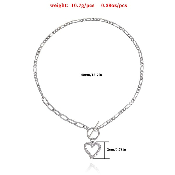 Wholesale hollow out Love Pendant Necklace JDC-NE-ZW068 NECKLACE JoyasDeChina Wholesale Jewelry JoyasDeChina Joyas De China
