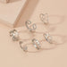 Wholesale hollow out love ring set JDC-RS-KQ005 Rings JoyasDeChina Wholesale Jewelry JoyasDeChina Joyas De China