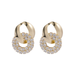 Wholesale hollow ring diamond earrings JDC-ES-W377 Earrings JoyasDeChina Wholesale Jewelry JoyasDeChina Joyas De China