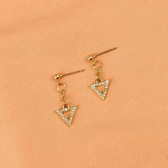 Wholesale hollow triangle alloy earrings JDC-ES-LSY011 earrings JoyasDeChina Triangle earrings Wholesale Jewelry JoyasDeChina Joyas De China