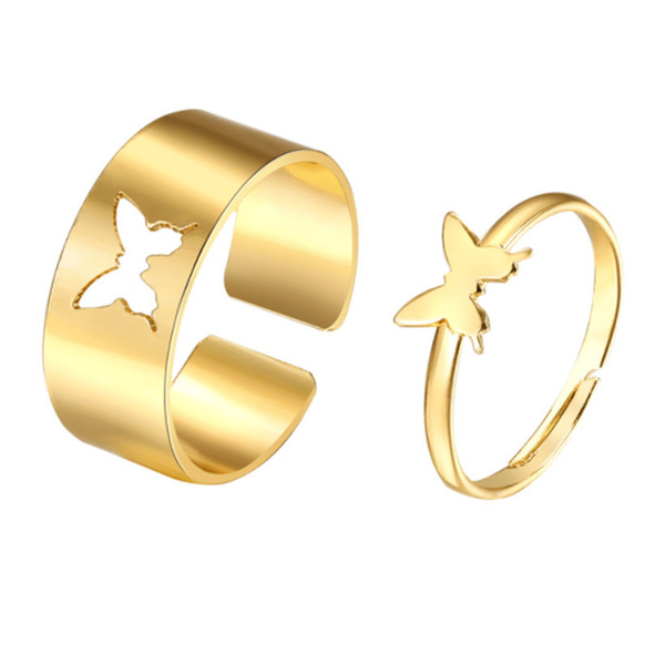 Wholesale hollowed out butterfly rings JDC-RS-KQ019 Rings JoyasDeChina Wholesale Jewelry JoyasDeChina Joyas De China