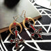 Wholesale horn inverted cross alloy earrings JDC-ES-YYFF003 Earrings 燕羽飞飞 Wholesale Jewelry JoyasDeChina Joyas De China
