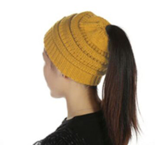 Wholesale horsetail hat knitted fashion hat JDC-FH-GSXK012 Fashionhat 雄魁 Ginger CC Wholesale Jewelry JoyasDeChina Joyas De China