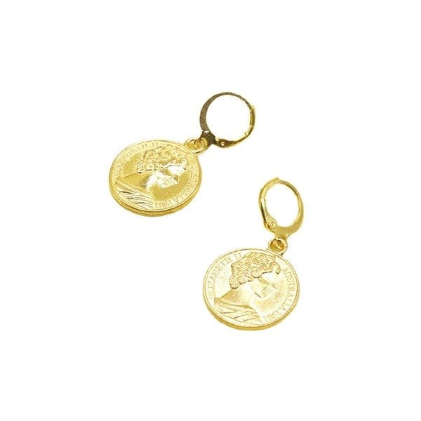 Wholesale human head coin metal earrings JDC-ES-XC322 Earrings 夏晨 Wholesale Jewelry JoyasDeChina Joyas De China