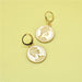 Wholesale human head coin metal earrings JDC-ES-XC322 Earrings 夏晨 gold Wholesale Jewelry JoyasDeChina Joyas De China