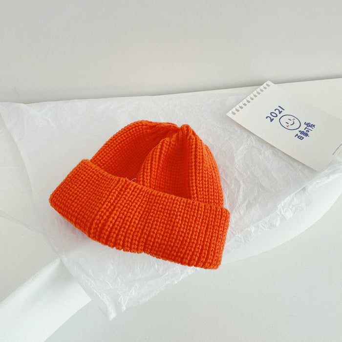 Wholesale ice cream colored children's wool hat JDC-FH-LH069 FashionHat 旅禾 orange Wholesale Jewelry JoyasDeChina Joyas De China