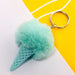 Wholesale Ice Cream HairBall Keychain JDC-KC-QiShi006 Keychains 奇释 Wholesale Jewelry JoyasDeChina Joyas De China