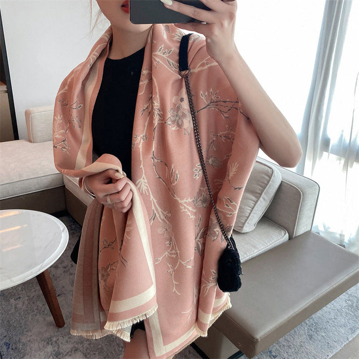 Wholesale imitation cashmere brushed four seasons shawl JDC-SF-SL055 scarf JoyasDeChina Pink 180cm Wholesale Jewelry JoyasDeChina Joyas De China