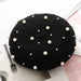 Wholesale imitation cashmere pearl beret JDC-FH-XLONG002 Fashionhat 新隆 Wholesale Jewelry JoyasDeChina Joyas De China