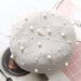 Wholesale imitation cashmere pearl beret JDC-FH-XLONG002 Fashionhat 新隆 grey one size Wholesale Jewelry JoyasDeChina Joyas De China