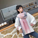 Wholesale imitation cashmere scarf JDC-SF-GSCM005 scarf JoyasDeChina Grey Pink 200*70cm Wholesale Jewelry JoyasDeChina Joyas De China