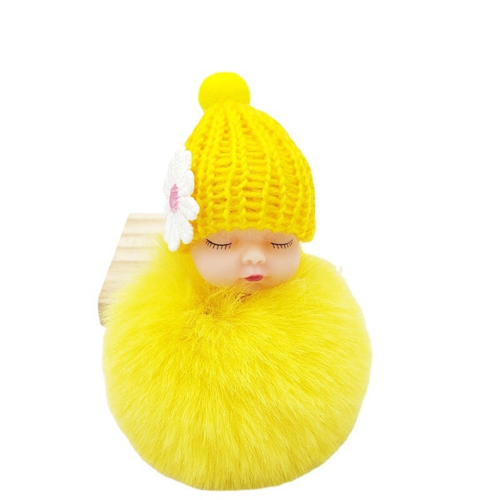 Wholesale Imitation Hair Alloy Hair Ball Keychain JDC-KC-QiShi003 Keychains 奇释 Wholesale Jewelry JoyasDeChina Joyas De China