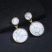 Bulk Jewelry Wholesale imitation marble geometric earrings JDC-NE-b140 Wholesale factory from China YIWU China