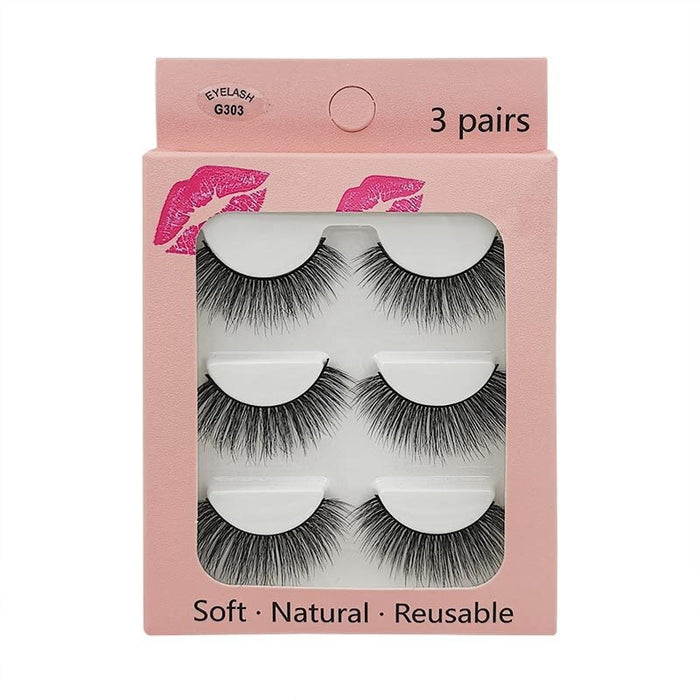 Wholesale imitation mink false eyelashes JDC-EY-LanJL001 Eyelashes 蓝睛琳 G303 Wholesale Jewelry JoyasDeChina Joyas De China