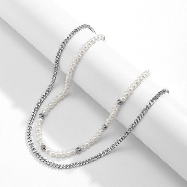 Wholesale Imitation Pearl Alloy Glass CCB Necklaces JDC-NE-DN077 Necklaces 道妮 Wholesale Jewelry JoyasDeChina Joyas De China