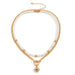 Wholesale Imitation Pearl Alloy Glass CCB Necklaces JDC-NE-DN077 Necklaces 道妮 Wholesale Jewelry JoyasDeChina Joyas De China