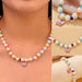Wholesale Imitation Pearl Butterfly Necklaces Anklet Bracelet JDC-NE-A059 Necklaces 妙雅 Wholesale Jewelry JoyasDeChina Joyas De China