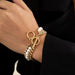 Wholesale Imitation Pearl Chain Multilayer Alloy Bracelet JDC-BT-DN002 Bracelet 道妮 Wholesale Jewelry JoyasDeChina Joyas De China