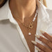 Wholesale Imitation Pearl Iron Chain Alloy Necklace JDC-NE-DN062 Necklaces 道妮 Wholesale Jewelry JoyasDeChina Joyas De China