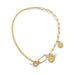 Wholesale Imitation Pearl Iron Chain Alloy Necklaces JDC-NE-DN074 Necklaces 道妮 gold Wholesale Jewelry JoyasDeChina Joyas De China