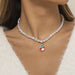 Wholesale Imitation Pearl Iron Chain Necklaces JDC-NE-DN082 Necklaces 道妮 4628 Wholesale Jewelry JoyasDeChina Joyas De China
