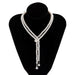Wholesale Imitation Pearl Tassel Glass Necklaces JDC-NE-DN067 Necklaces 道妮 Wholesale Jewelry JoyasDeChina Joyas De China