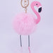 Wholesale imitation Rex rabbit hair Flamingo key chain MOQ ≥ 10 JDC-KC-YZ006 Keychains 永泽 1 minimum 10 pieces for wholesale Wholesale Jewelry JoyasDeChina Joyas De China