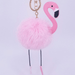 Wholesale imitation Rex rabbit hair Flamingo key chain MOQ ≥ 10 JDC-KC-YZ006 Keychains 永泽 Wholesale Jewelry JoyasDeChina Joyas De China