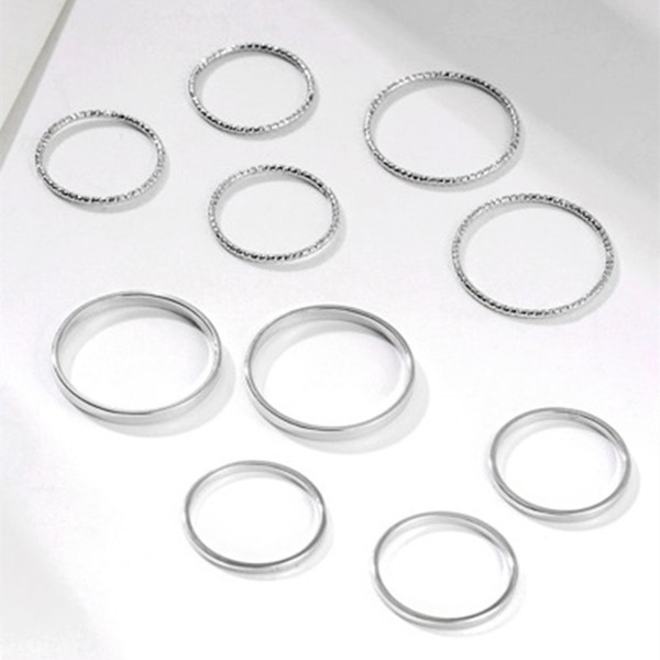 Wholesale independent packing 10 piece ring set JDC-RS-KQ020 Rings JoyasDeChina Wholesale Jewelry JoyasDeChina Joyas De China