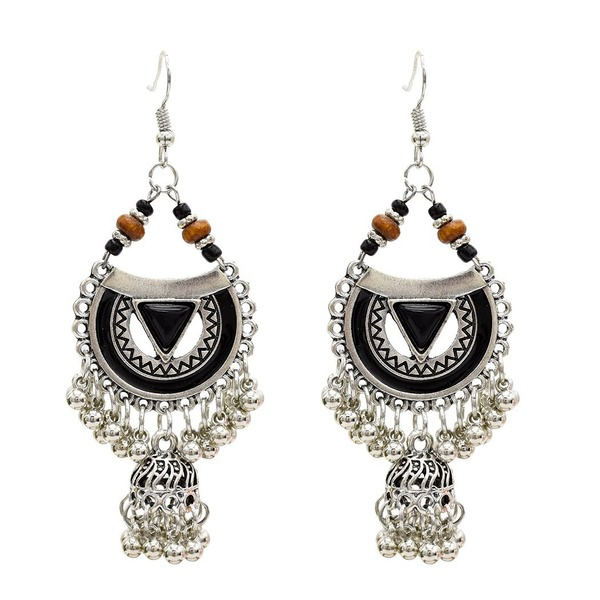 Bulk Jewelry Wholesale Indian style drop oil metal ball drop tassel earrings JDC-ES-T2 Wholesale factory from China YIWU China