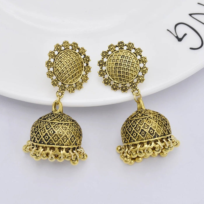 Bulk Jewelry Wholesale Indian wind alloy bell tassel earrings JDC-ES-T25 Wholesale factory from China YIWU China