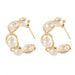 Wholesale inlaid pearl alloy earrings JDC-ES-TC156 Earrings JoyasDeChina 12470-1 love Wholesale Jewelry JoyasDeChina Joyas De China
