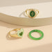 Wholesale inlaid rhinestone heart drip ring 6 piece set JDC-RS-F082 Rings 韩之尚 Wholesale Jewelry JoyasDeChina Joyas De China