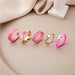 Wholesale inlaid rhinestone heart drip ring 6 piece set JDC-RS-F082 Rings 韩之尚 54788 / Wholesale Jewelry JoyasDeChina Joyas De China