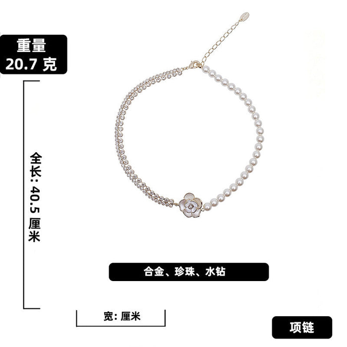 Wholesale ins French elegant high-end sweet Pearl Necklaces JDC-NE-JQ123 Necklaces 精巧 Chinese product information Wholesale Jewelry JoyasDeChina Joyas De China