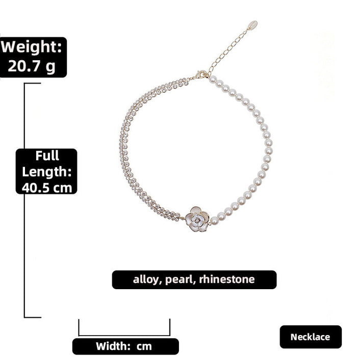 Wholesale ins French elegant high-end sweet Pearl Necklaces JDC-NE-JQ123 Necklaces 精巧 English product information Wholesale Jewelry JoyasDeChina Joyas De China