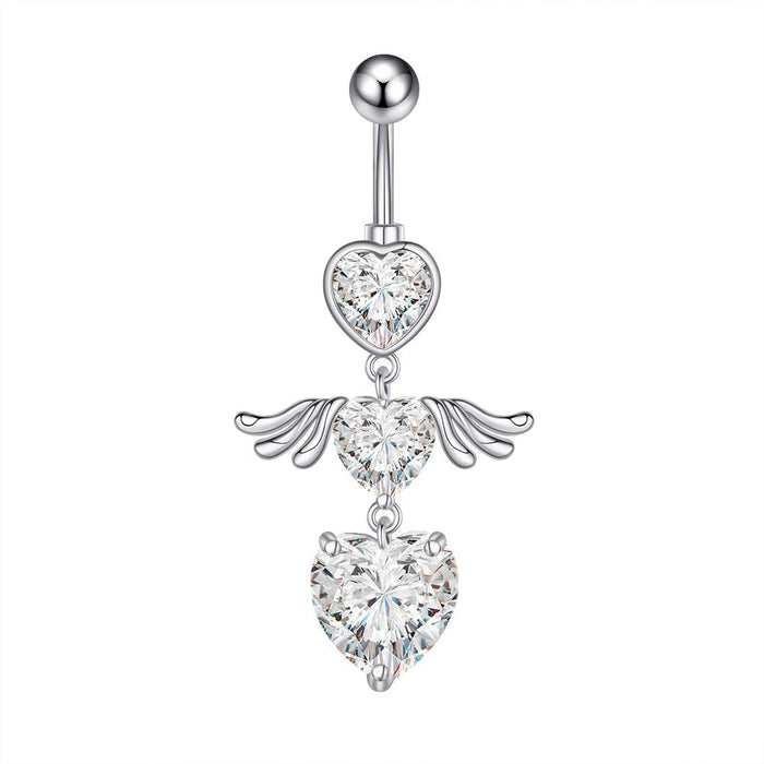 Wholesale inverted rod zircon navel nail puncture MOQ>2 JDC-UN-WH001 Piercings 威怀 Wholesale Jewelry JoyasDeChina Joyas De China