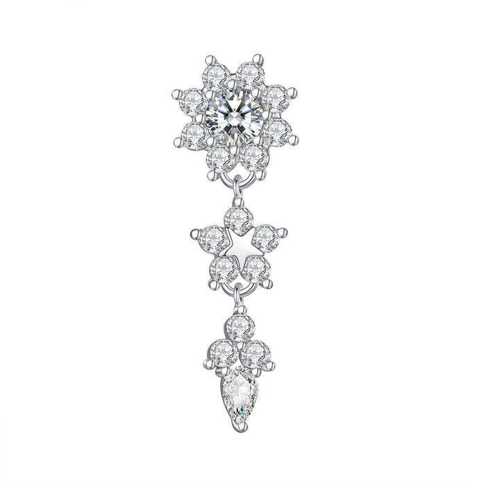 Wholesale inverted rod zircon navel nail puncture MOQ>2 JDC-UN-WH001 Piercings 威怀 Wholesale Jewelry JoyasDeChina Joyas De China