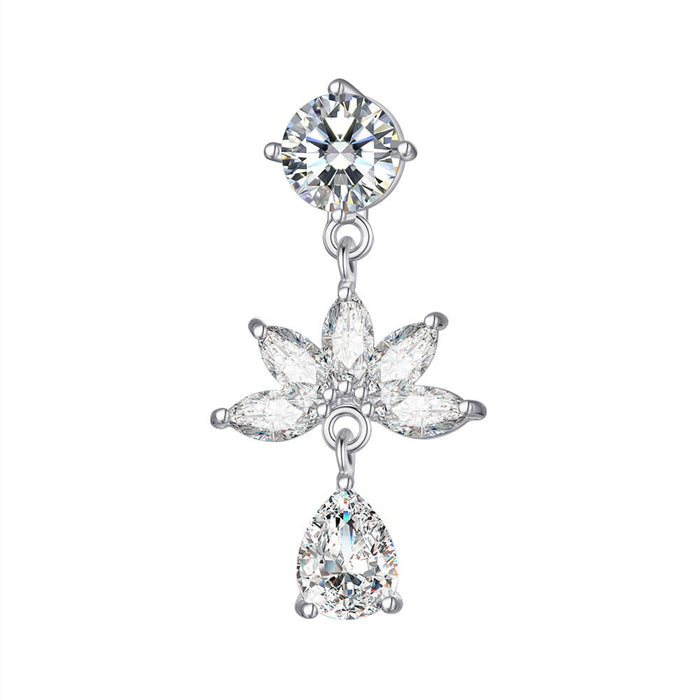 Wholesale inverted rod zircon navel nail puncture MOQ>2 JDC-UN-WH001 Piercings 威怀 Wholesale Jewelry JoyasDeChina Joyas De China